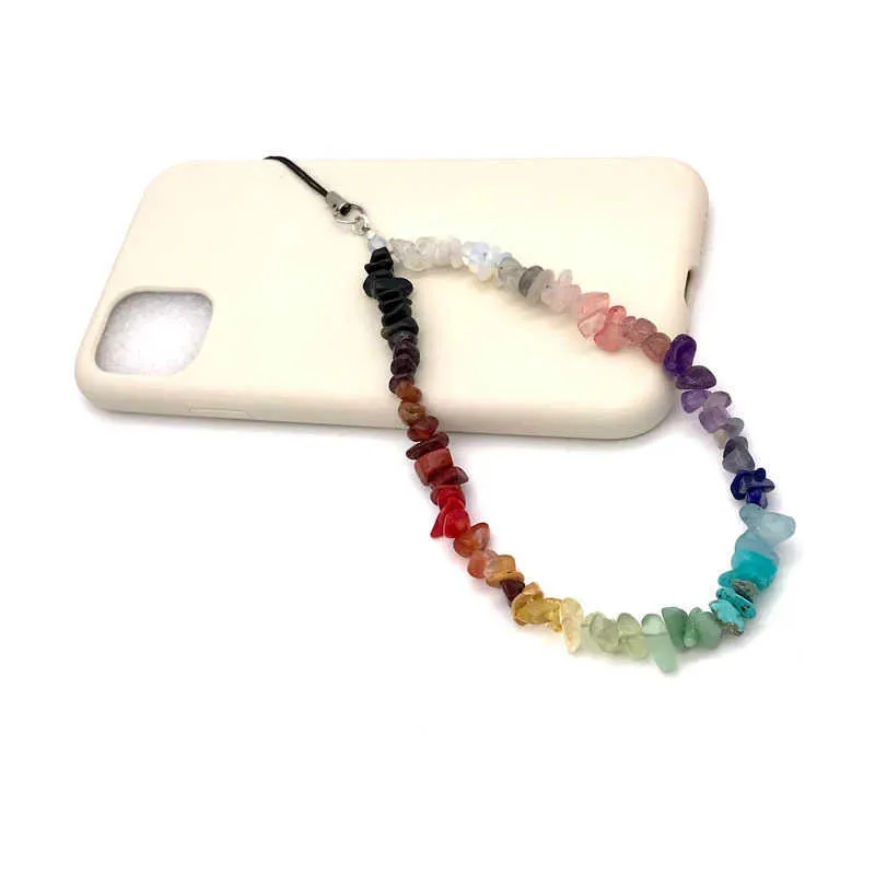 1PC Cell Phone Straps Charms Trendy Stone Pearl Beads Mobile Chain Women Girls Cellphone Strap Anti-Lost Lanyard Hanging Cord Jewelry Bracelet Keychain