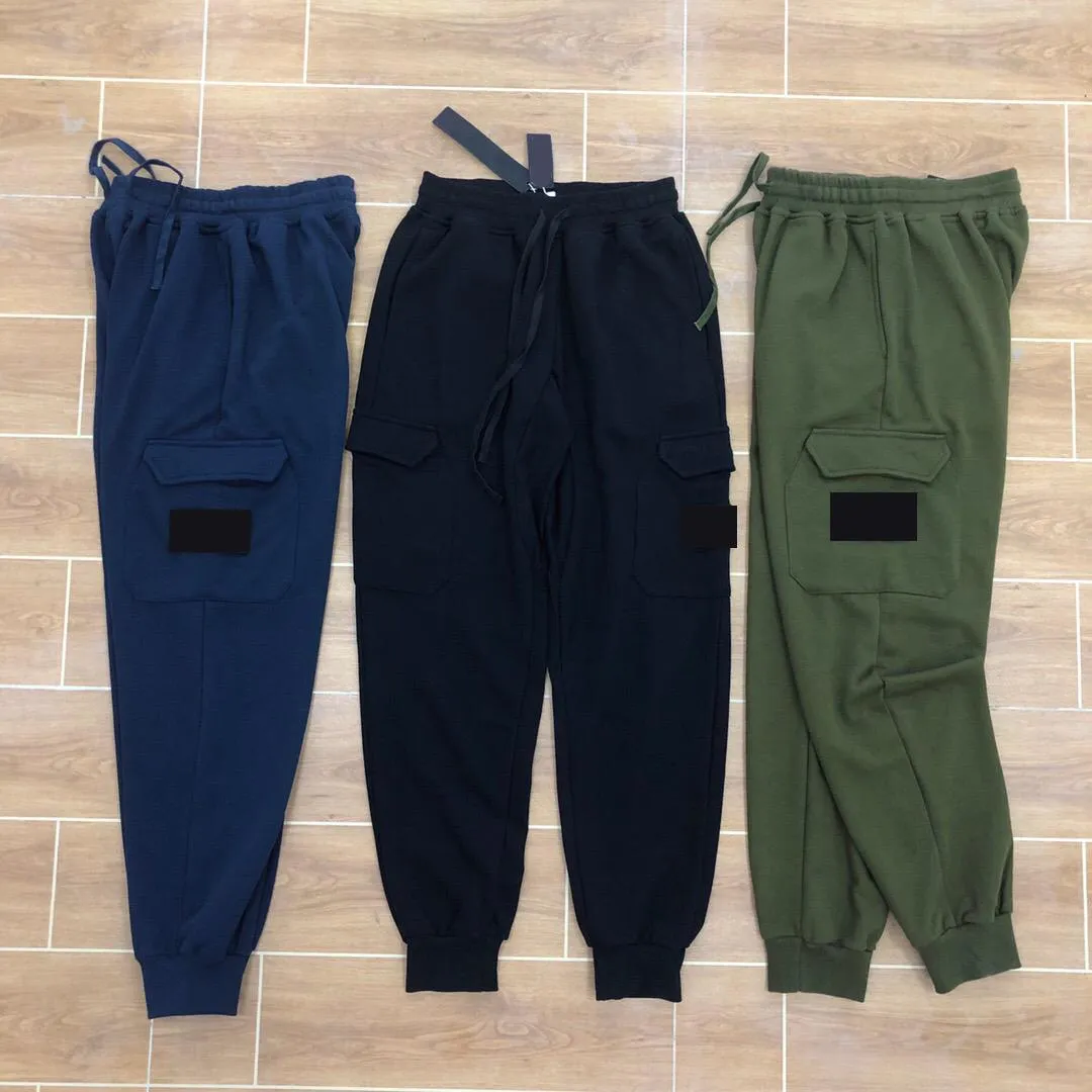 Topstoney, pantalones de diseñador para hombre, etiqueta lateral, isla, doble bolsillo, tela de rizo, cordón, monos de piedra de marea