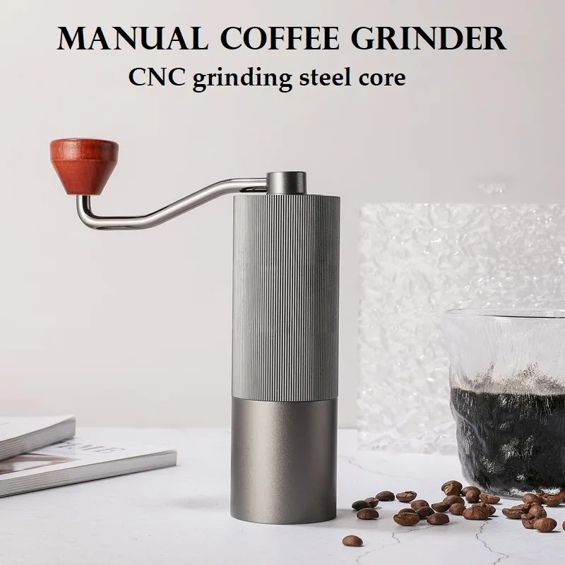 Molinillo de café Manual, molinillo de mano, fresa de núcleo de acero ajustable para cocina, herramienta de fresado de café expreso portátil 221118