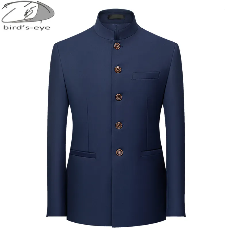 Heren Suits Blazers 6 Color Solid Colar Stand Kraag Chinese stijl Slim Fit Blazer Male Zhongshan Jacket Tunic 221117