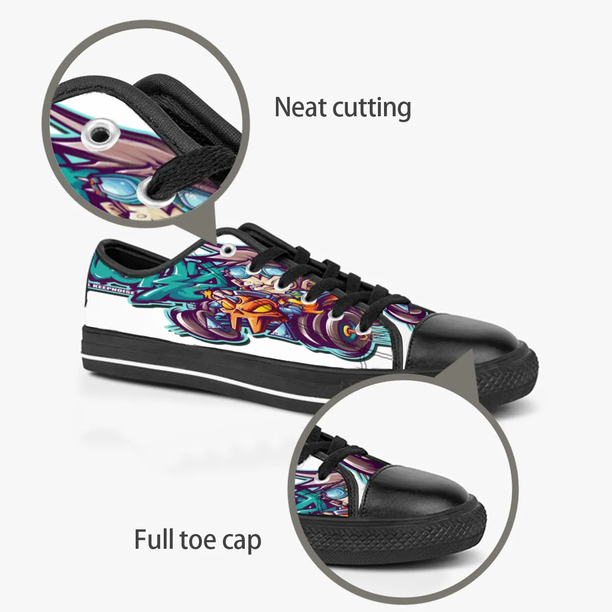 Hommes femmes bricolage chaussures personnalisées bas haut toile Skateboard baskets triple noir personnalisation UV impression sport baskets br228