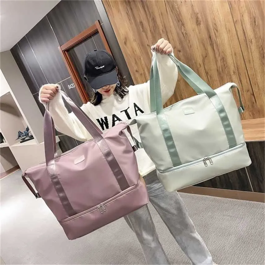 Purse 2022 new dry wet separation short distance travel bag men's and women's handbag travel bag travel yoga exercise fitness bag