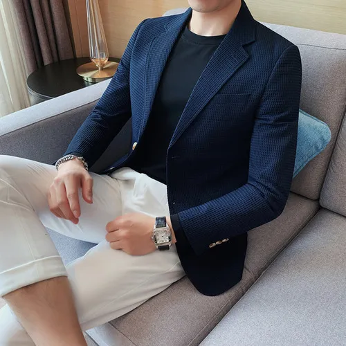 Mens Slim Fit Oversized Single Breasted Blazers Elegant Casual