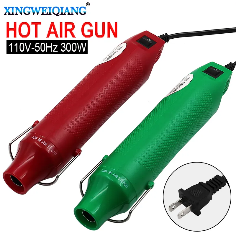 Heat Guns 110V DIY Using Electric US Power tool air 300W temperature with supporting seat Shrink Plastic hand 221118