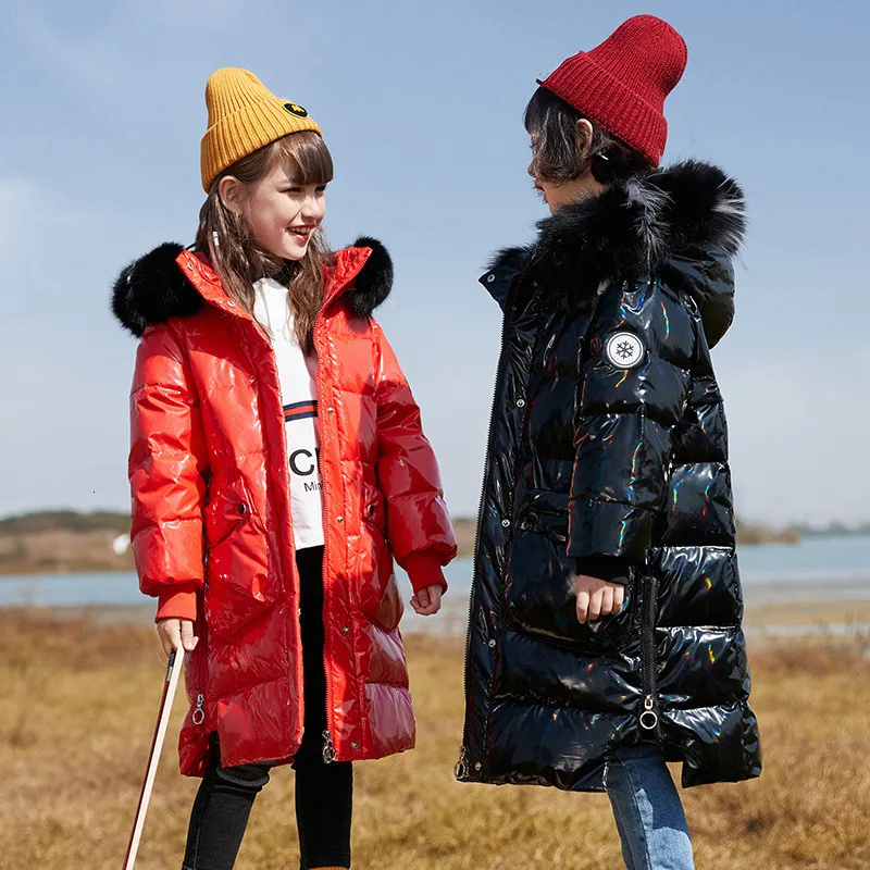 Winter Fur Collar Long Winter Puffer Coat For Girls Warm Long Jacket For  Children Aged 10 12 Years Brand Childrens Down Parkas Outerwear 221118 From  Yao008, $60.78