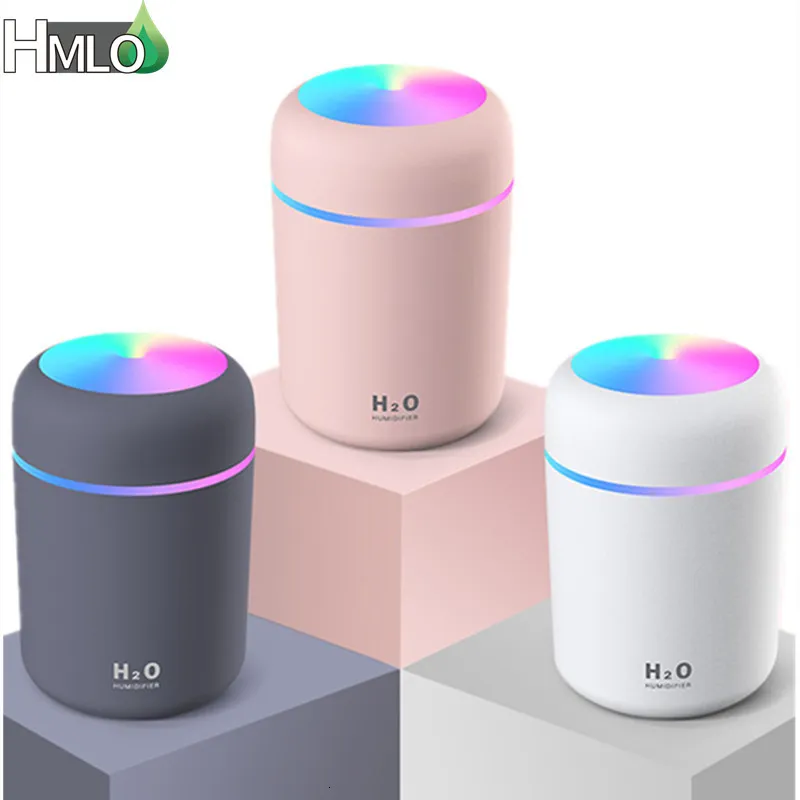 Diffuseurs d'huiles essentielles Mini humidificateur d'air de voiture désodorisant portable avec veilleuse LED 2 modes diffuseur d'huile USB pour accessoires d'intérieur de maison 221118