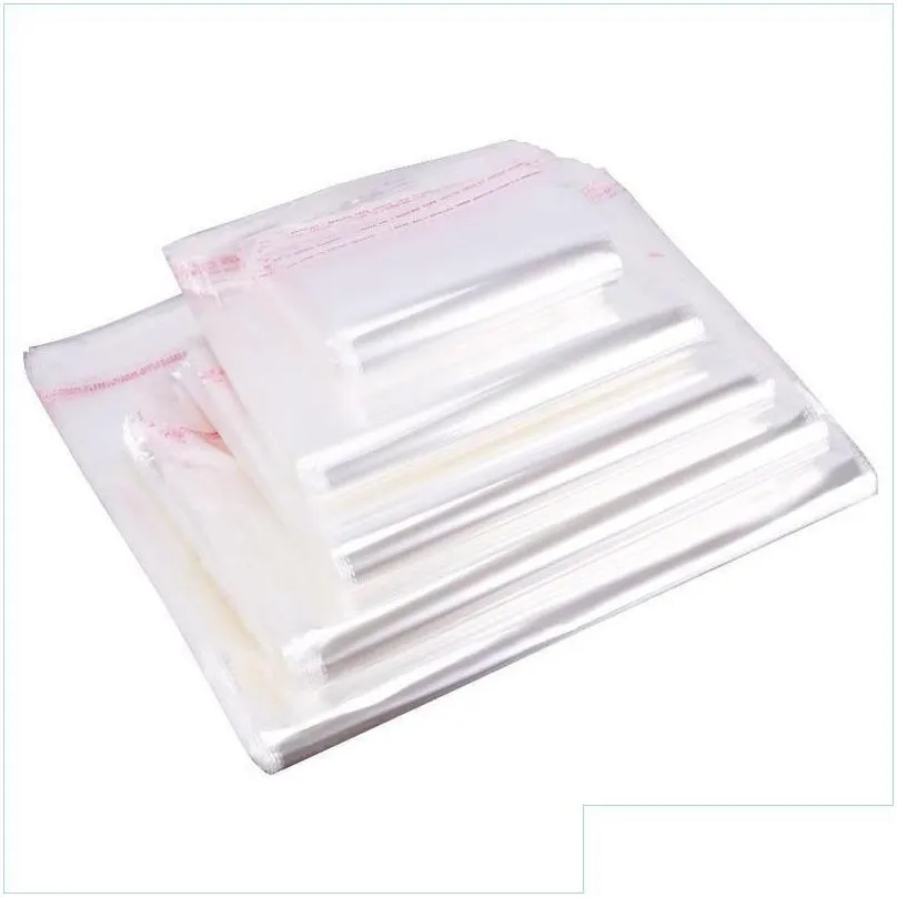 Geschenkwikkeling Geschenken Wrap Hersluitbare cellofaan OPP Poly Bags Clear Self Adhesive afdichting Plastic transportverpakkingsmaskers Indiv Mylarbagsho DHPVL