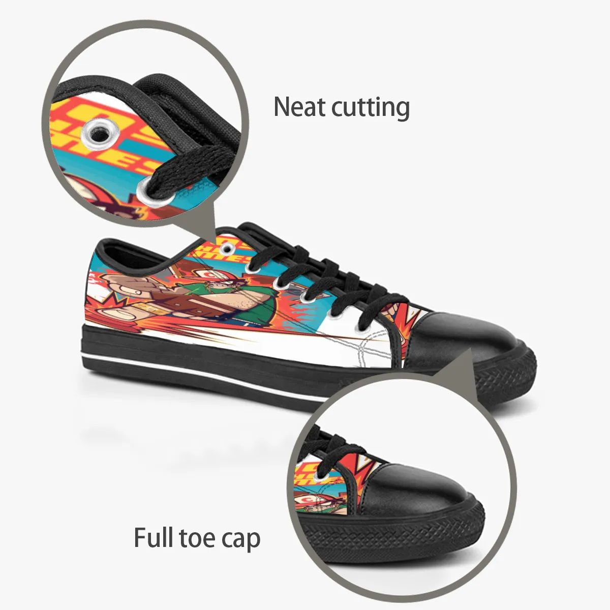 Erkekler Kadın DIY Özel Ayakkabı Düşük Top Tuval Kaykay Spor Ayakkabı Üçlü Siyah Özelleştirme UV Baskı Spor Spor Ayakkabıları Kele283