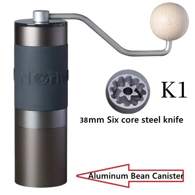 Moulins à café manuels Kingrinder Camping Mini Portable Bean Machine Professional s Broyage K4 K6 221118