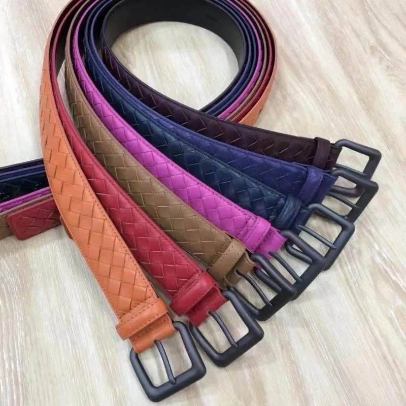 2022 High Quality Leather Woven Belts For Men And Women Luxury Business