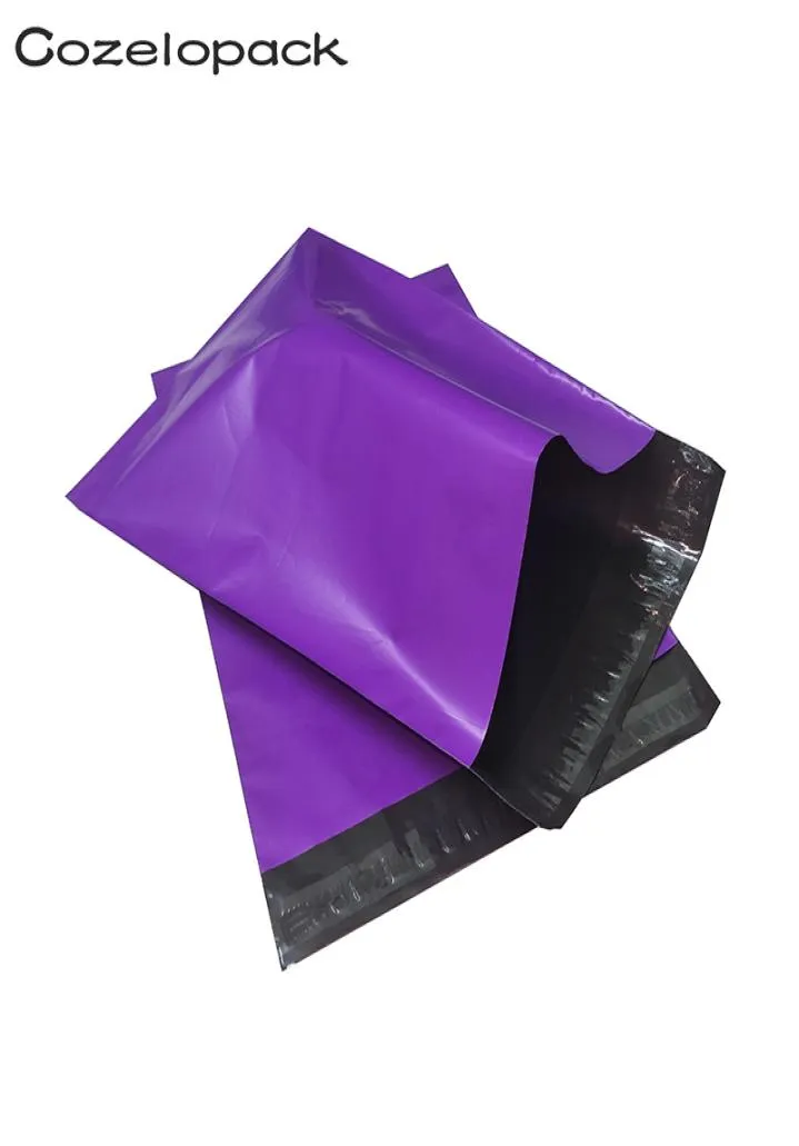 100pcs 6x9inch紫色のポリメーラー15x23cmセルフ接着剤郵便包装郵便メーラー郵便封筒の宅配便5904114