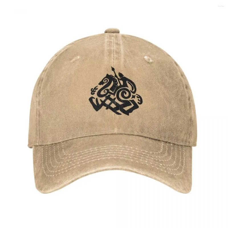 Bérets Norse Odin et Sleipnir Celtic Design Casquette de baseball Chapeau de cowboy Peaked Bebop Chapeaux Hommes Femmes