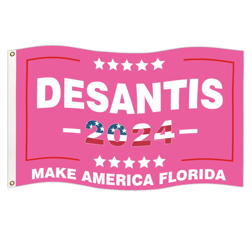 DeSantis 2024 Bayraklar Amerika Florida bayrağı oyu Kırmızı Cumhuriyetçi FJB bayrak ev bahçe bahçesi dekorasyon öğesi
