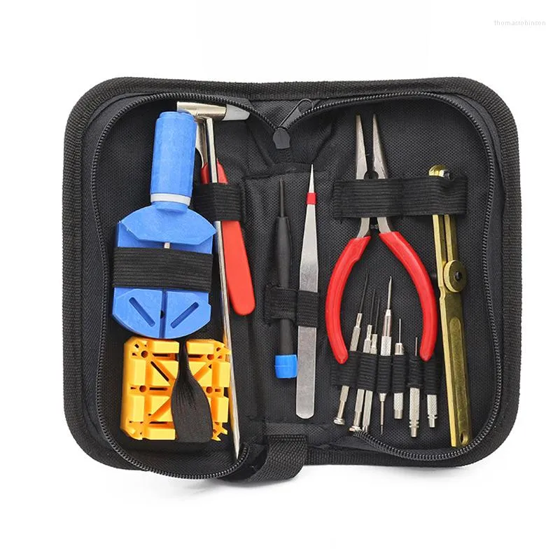 Kits de réparation de montres 1 ensemble d'outils ouvreur Kit d'outils de changement de batterie tournevis à levier horloge pièces d'horloger # D