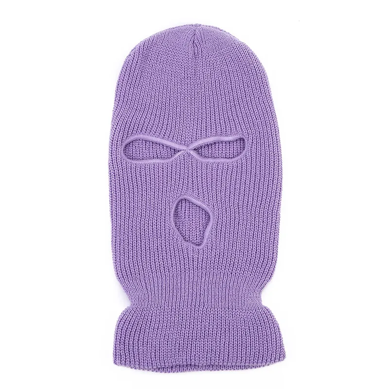 cappello invernale Personalizzato 3 fori Ricamo Balaclava Maschera per il viso Pink Neon Ski