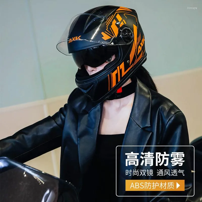 Мотоциклетные шлемы Электрический шлем мужчина и женская зима тепло в течение всего сезона 54-61 см.