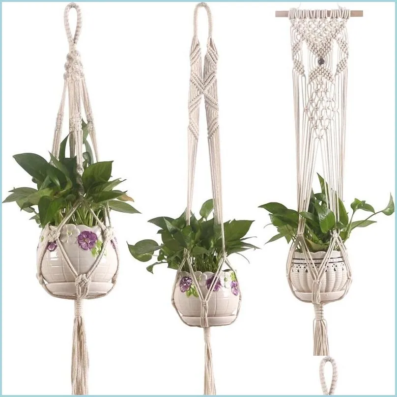 Garden Decorations Böhmen Suspension K Net Handmade Modern Home Garden Decor String Bag Strong Flexible Sell Well With Oly St Dhzpi