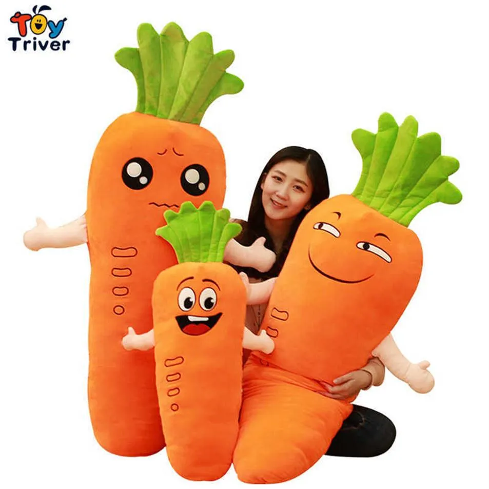 Каваи, морковные овощные плюшевые игрушки, фаршированная кукольная подушка, детские дети, дети мальчики, девочки, подарки, подарки, декор комнаты y07262730