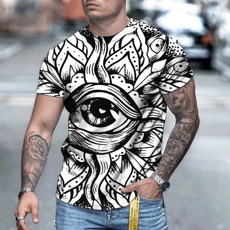 T-shirts pour hommes le dernier été impression 3D T-shirt à manches courtes mode haut décontracté séchage rapide ample surdimensionné 6XL