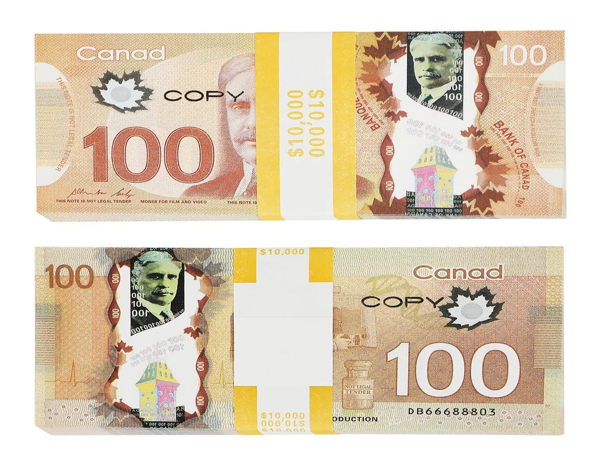 Hele games geld prop copy Canadese dollar cad banknotes paper nep euro film props309n8942101fbos