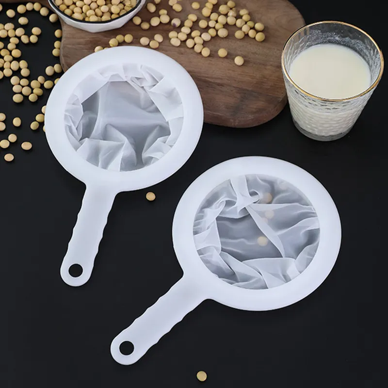 Ultrafine Filter Mesh Strainer Baby Juice Soy Milk Wine Coffee Tea Oil Filter Spoon Screen Separation Reusable Kitchen Supplies LX5276