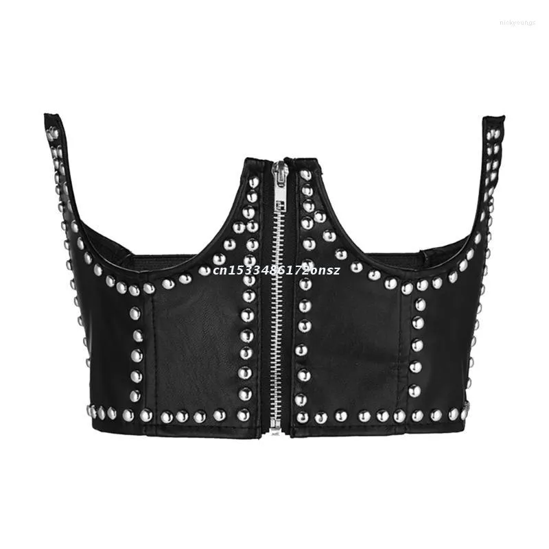 Cintos Mulheres deslocam espartilho com zíper Fechamento Mulher cor de cor sólida elevadora Up Misfarde Party Crop Top Black Slim Wrap