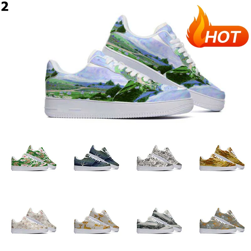 Designer Custom Shoes Casual Shoe Men Women Hand Painted Anime Fashion Mens Trainers Sports Sneakers Color175