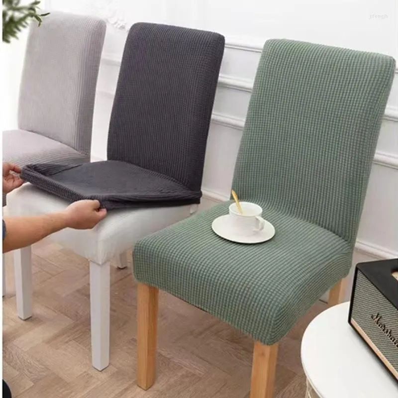 Camas de cadeira Capas de assento universal sala de jantar elástica para cadeiras de cozinha backrest home têxtil jardim