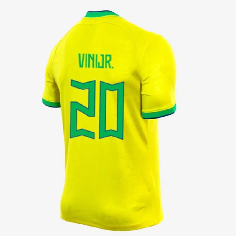 22 23 BRASILIEN Fotbollströja L.PAQUETA NEYMAR VINI JR. 2022 2023