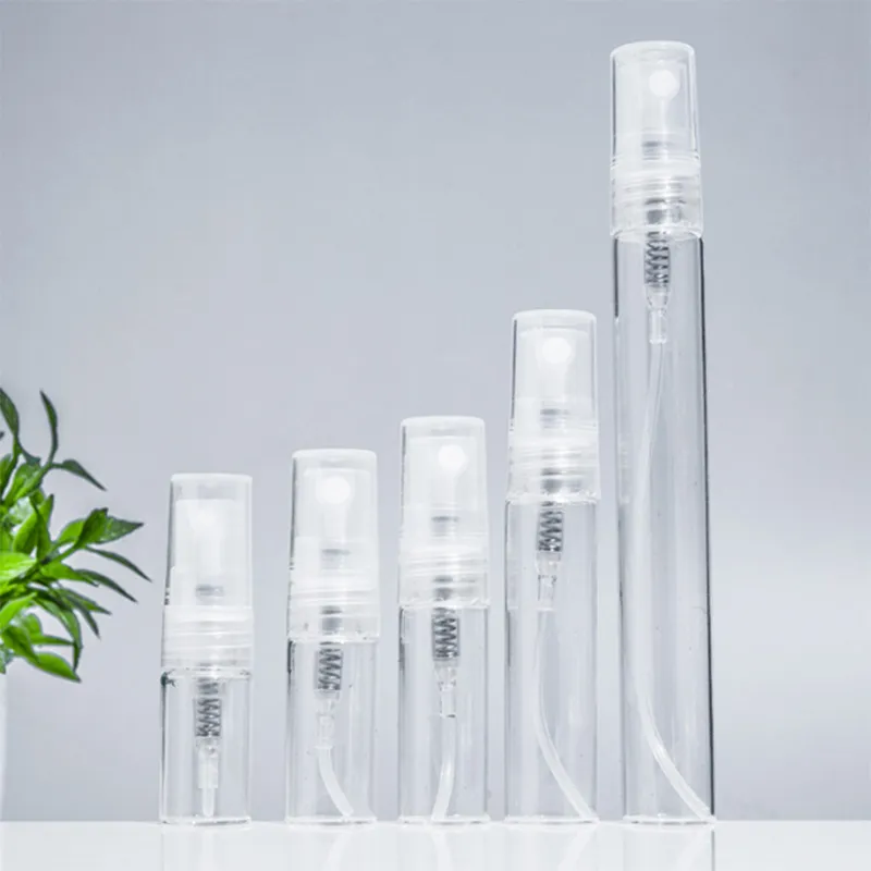 ミニ補充可能な香水ボトル2ml 2.5ml 3ml 5ml 10mlスプレー香料ポンプ空の化粧品コンテナアトマイザー