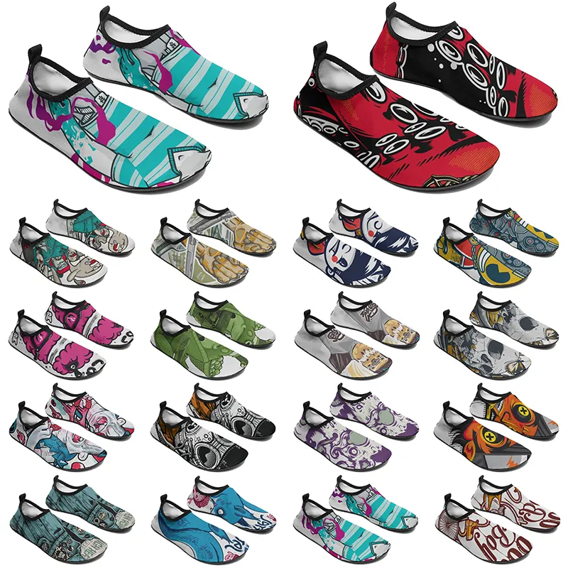 Hommes femmes chaussures personnalisées bricolage chaussure d'eau mode personnalisé sneaker multicolore 164 hommes baskets de sport de plein air