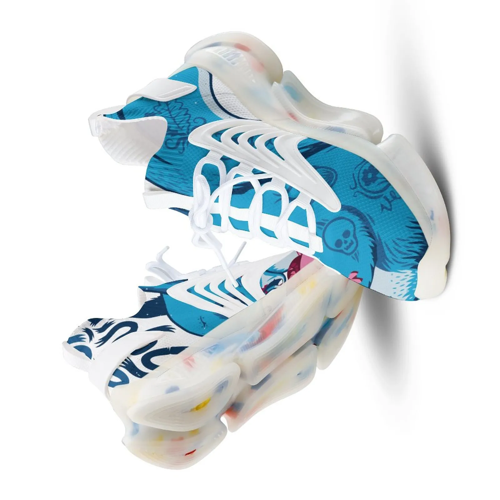 DIY مخصص الأحذية الكلاسيكية Canvas عالية قطع التزلج عارضة ثلاثة أضعاف أسود قبول UV الطباعة رجالي الرجال الرياضة أحذية رياضية مقاومة للماء HGGF1