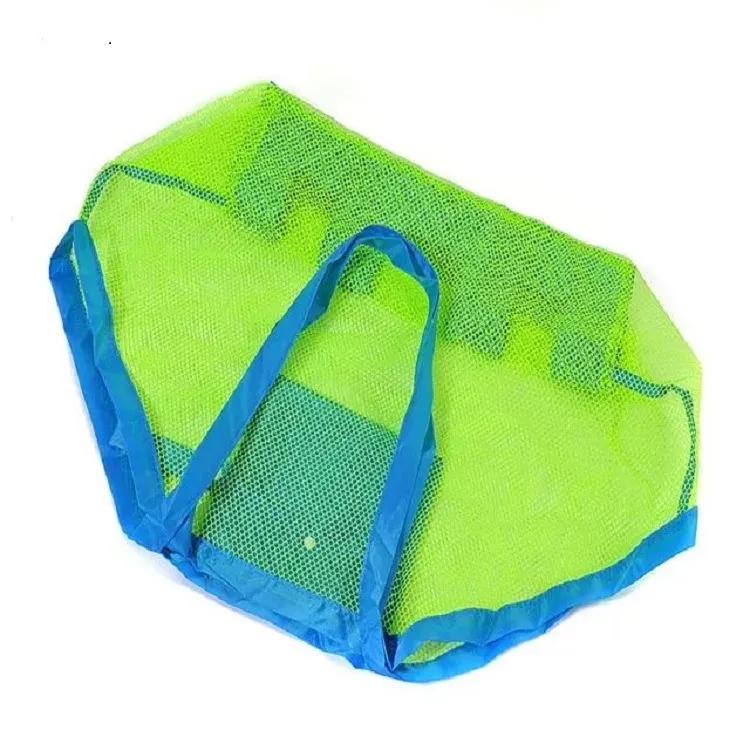 Buiten Strand Mesh Tas Kinderen Sand weg Vouwbaar Proteerbaar Kinderen Strand speelgoed Kleding Tassen Toy Storage Sundries Organisatoren Bag YSJY19