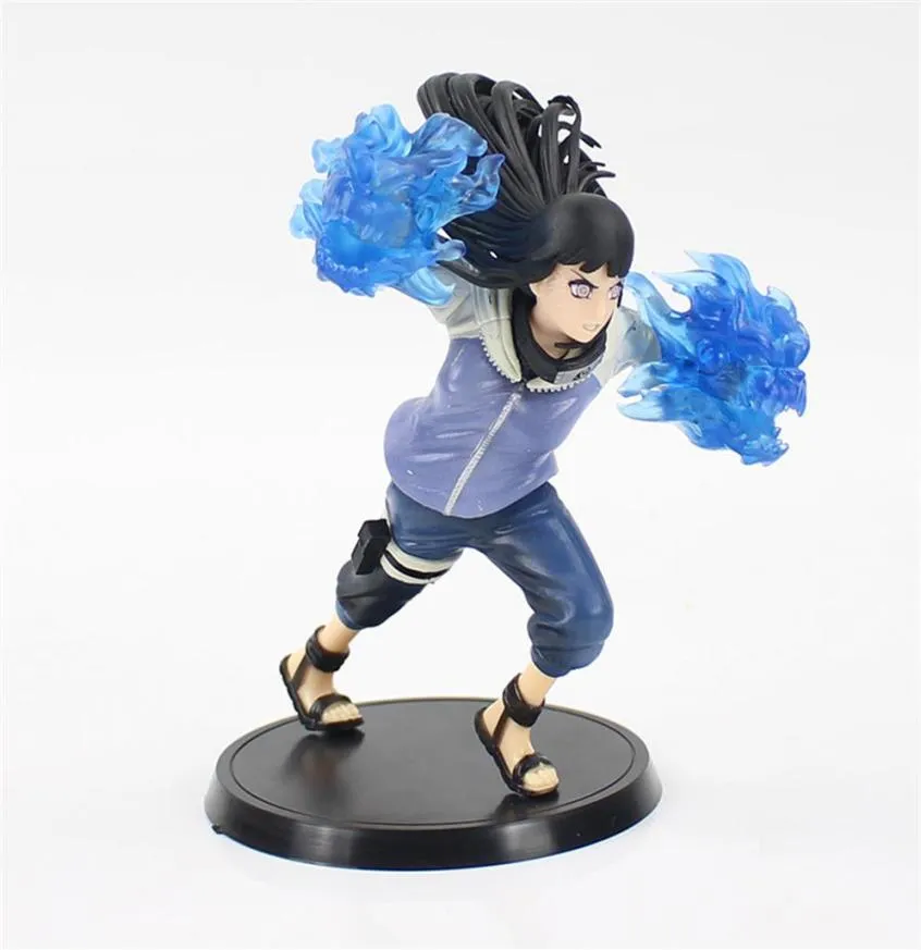 16 Cm Desenho Animado Naruto Girls Hyuga Hinata Uzumaki Passo Twin Lion  Fists PVC A￧￣o Figura Anime Doll Modelo De $106,52