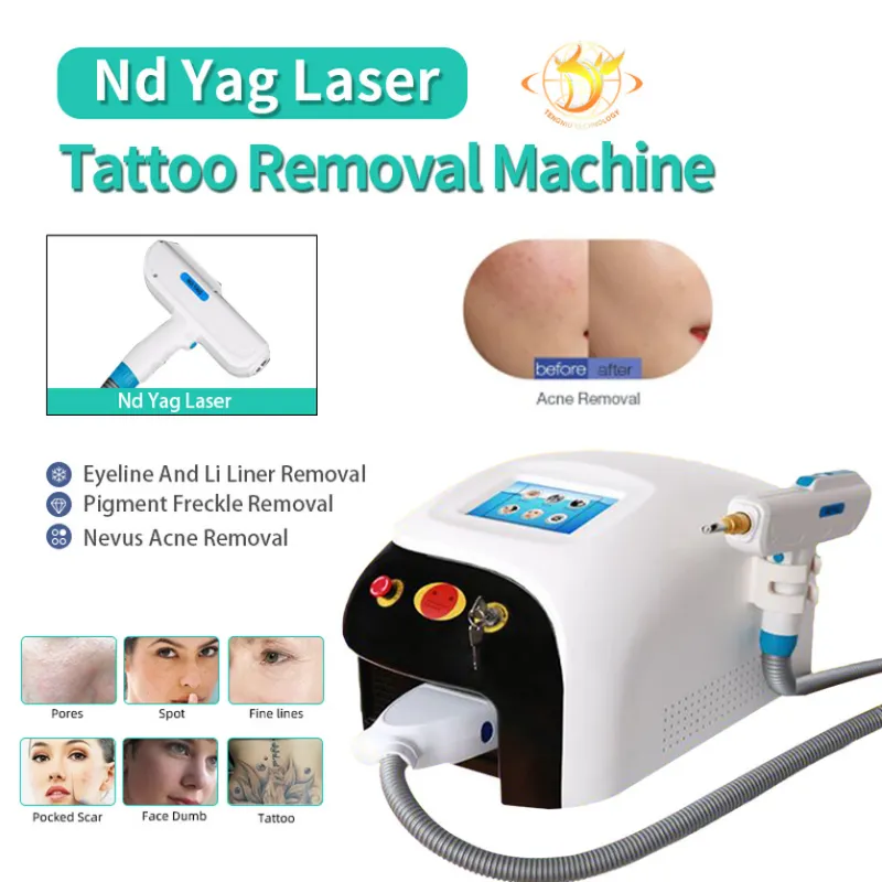 Maszyna IPL i laser YAG-przełączany tatuaż usuwanie wyposażenia salonu urody 532nm 1064nm 1320nm sondy 228