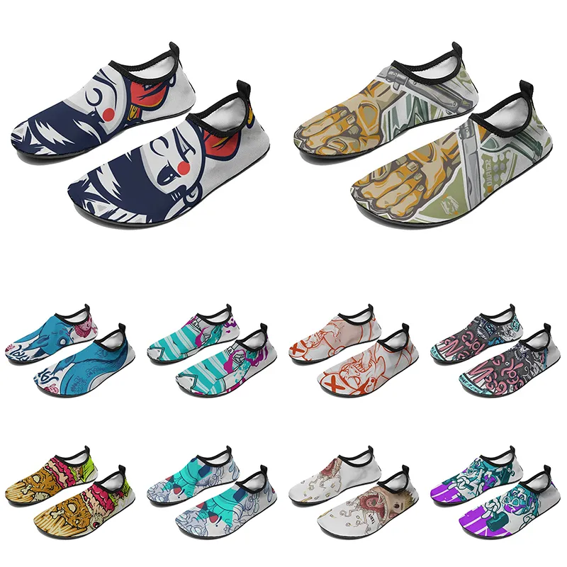 women custom men water shoes cartoon animal design diy word black white blue red color mens trainer 252