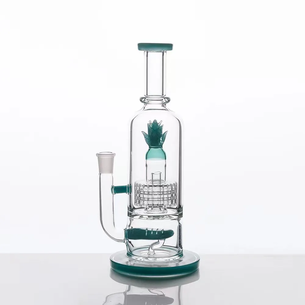 oil burner Hookahs Borosilicate glass Smoking Accessories dab rigs recyclers bong bubbler silicone bong pipes and bongs ash catcher Local Warehouse gravity