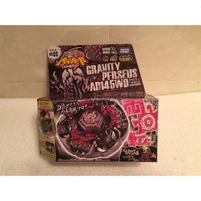 Beyblades Arena Tomy Beyblade BB80 Gravity Perseus Metal Fusion Battle Top Starter 221118