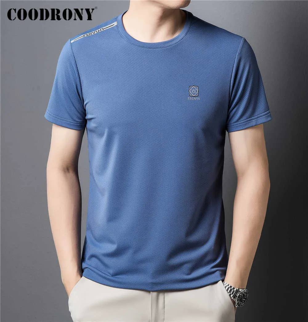 T-shirts pour hommes COODRONY Marque Casual O-Ne T-Shirt Homme Été Nouvelle Arrivée Haute Qualité Streetwear À Manches Courtes T-shirt Cloes Z5245S G221118