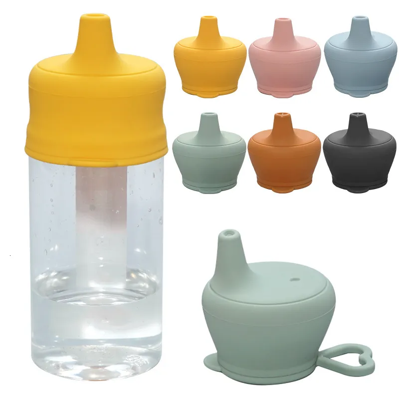 Copos pratos utensils alimentos grau de silicone bebê alimentação caneca de tampa de moda infantil drinques copos com canudinho para crianças crianças com copo de palha 221119