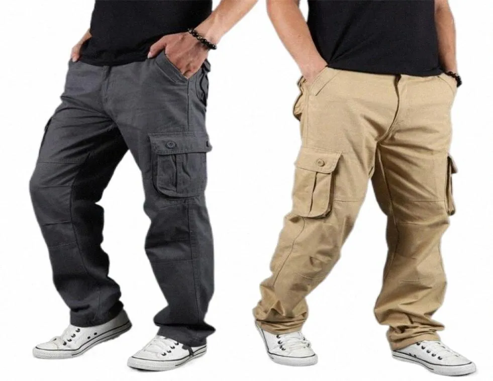 men039s Pants Hip Hop Multi Pockets Long Men Street Dancing Loose Large Size Military Style Trousers 20Cx6511776