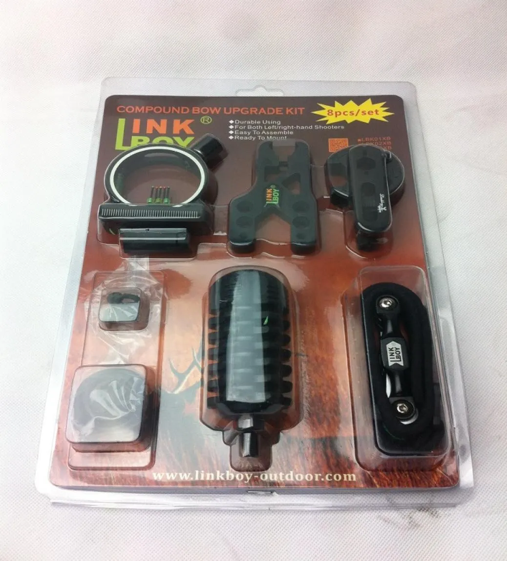 Zestaw łuku Linkboy Compound Bow Sight Strzałka Mini Stabilizator 8pcs Zestaw akcesoriów łuk