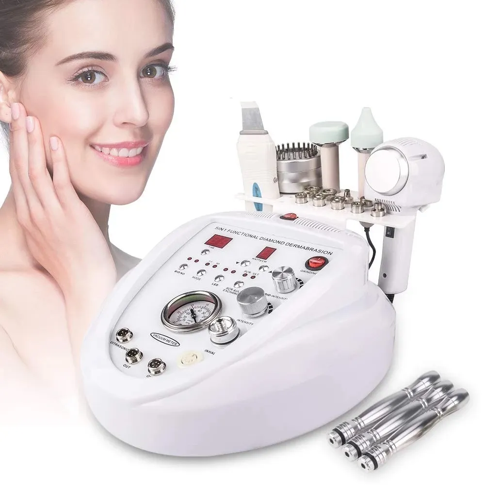 Salon Equipment 5 w 1 Diamentowy mikro dermabrazja obierająca maszyna wielofunkcyjna anty -starze