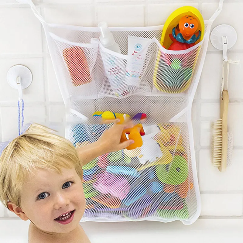 Игрушки для ванны детская сетчатая сумка для кукол Организатор Всасывание комнаты материалы, чистая детская ванна игра 221118
