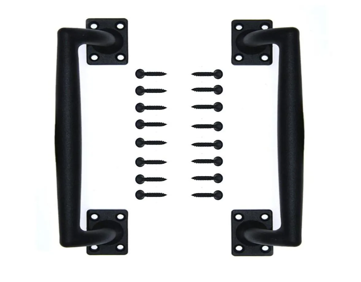 Heavy Duty Sliding Barn Door Pull Handle Set Solid Cast Iron Gate