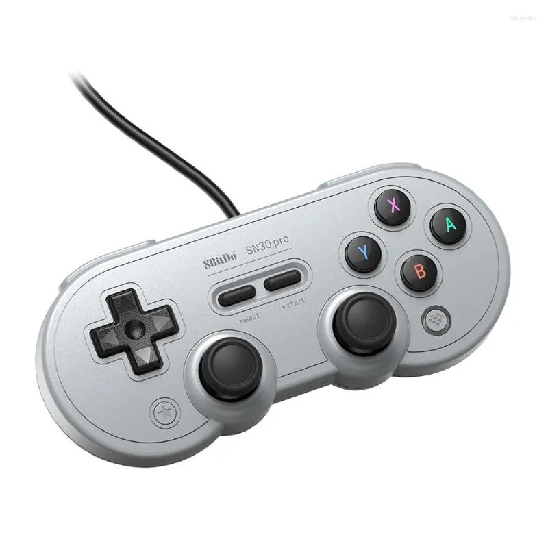 Game Controllers 8bitdo SN30 Pro USB Wired GamePad -controller voor Switch PC Raspberry Pi Steam Console Vibration Burst Joystick
