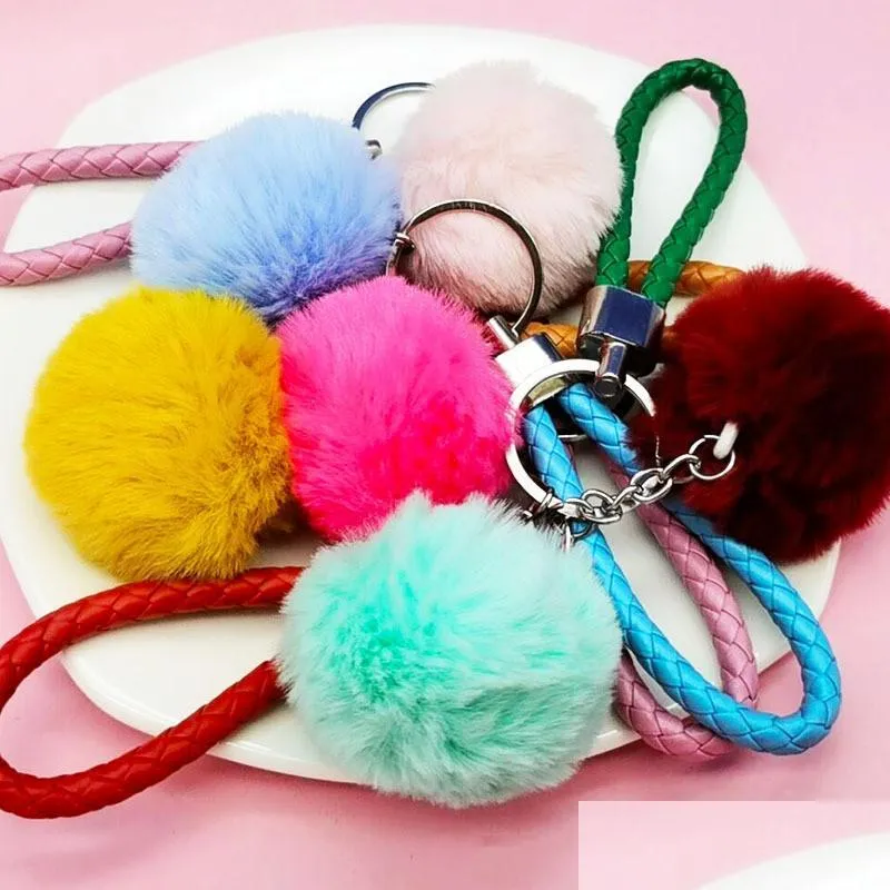Otros suministros de fiestas festivas de cuerda trenzada Colorf Colorf Key Ring Pending Festive Vacaciones Accesorios de moda Backpack Dhysh