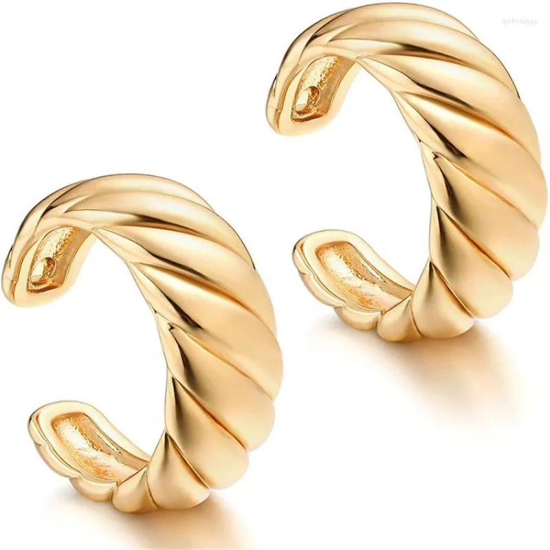 Backs Earrings The 2022 Brand Fashion Gold Ear Clips Do Not Have Simple Style Of Women's Accessories Vintage Party