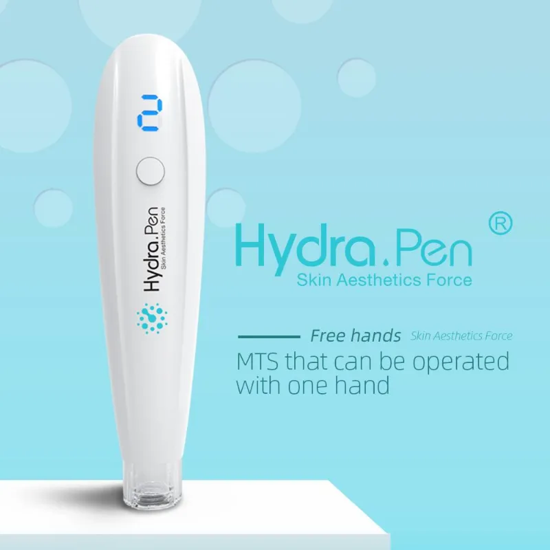 Minceur Machine Concept Dispositif de soins de la peau Applicateur de perfusion automatique Hydra H2 Microneedling Derma Pen avec 20 cartouches d'aiguilles