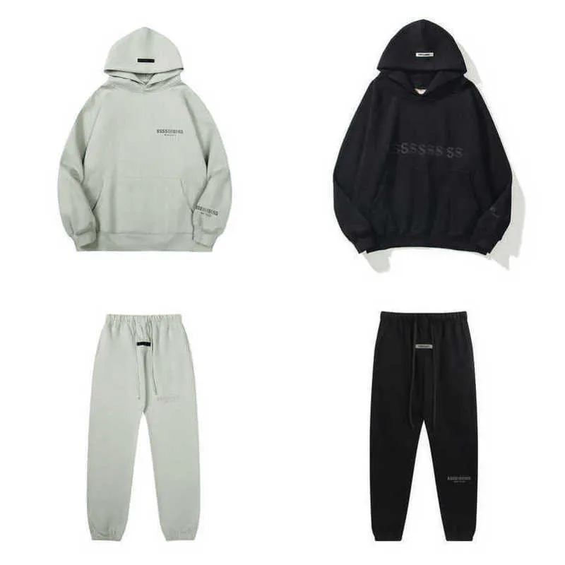 Luxe Hommes Classique Sweats Survêtements Lettre Es Hoodies Hommes Femmes À Capuche Sportswear Pantalon Costume Pull Casual Pull Couple A50S